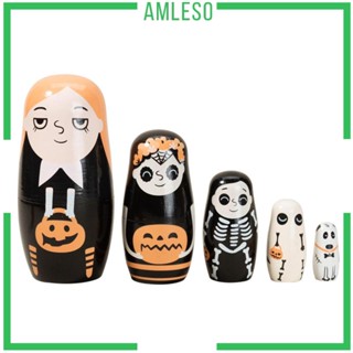 [Amleso] ตุ๊กตารัสเซีย Matryoshka อเนกประสงค์ สําหรับชั้นวางหนังสือ ตั้งโต๊ะ ครอบครัว