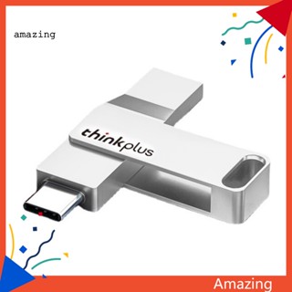 [AM] Lenovo ThinkPlus MU90 แฟลชไดรฟ์โลหะ ความเร็วสูง หมุนได้ 32 64 128GB Type-C USB32