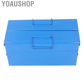 Yoaushop Folding Tool Storage Box 2 Layer 3 Tray Household Portable Toolbox For