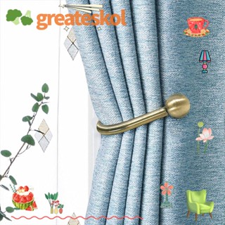 Greateskol ตะขอแขวนผ้าม่าน โลหะผสมอลูมิเนียม 5.92 นิ้ว สีทอง 4 ชิ้น