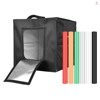 40cm/ 16inch Foldable LED Light Tent Portable Tabletop Photo Studio Light Box for Small Product Photography