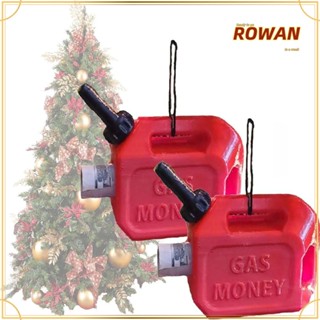 Rowans จี้ถังแก๊สพลาสติก รูปถังแก๊ส สีแดง สําหรับตกแต่งเทศกาลคริสต์มาส