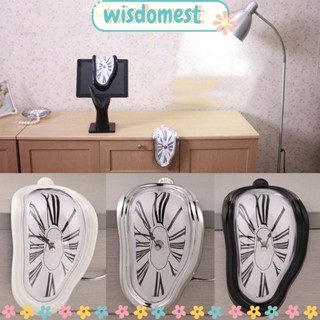 Wisdomest นาฬิกาละลายแฟชั่น เสียงเงียบ สําหรับตกแต่งผนังบ้าน