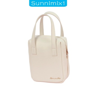 [Sunnimix1] กระเป๋าเครื่องสําอาง หนัง PU น้ําหนักเบา แบบพกพา ความจุขนาดใหญ่ สําหรับเดินทาง บ้าน