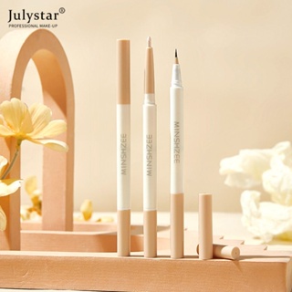 JULYSTAR Minshhzee โกหก Silkworm ปากกาหญิง Highlight Brighten Double-headed Dual-ใช้ Pearlescent Matte Outline Eye Face อายไลเนอร์ปากกา SHADOW