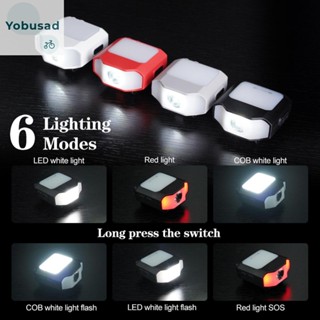 [Yobusad.th] Cob LED ไฟหน้า แบบคลิปหนีบ ชาร์จไฟได้ 6 โหมด สําหรับตั้งแคมป์กลางแจ้ง