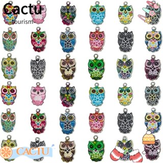 Cactu จี้รูปนกฮูก หลากสี สําหรับทําเครื่องประดับ DIY