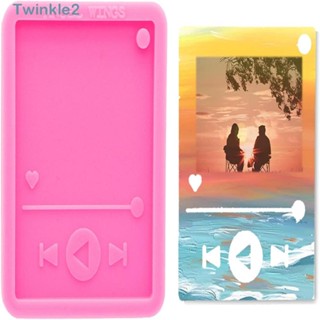 Twinkle แม่พิมพ์ซิลิโคนเรซิ่น อีพ็อกซี่ รูปเครื่องเล่นเพลง ดินโพลิเมอร์ สําหรับทํางานหัตถกรรม 4 ชิ้น