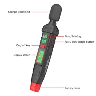 Pcf* เครื่องวัดระดับเสียงดิจิทัล Db 30-130dB ขนาดเล็ก