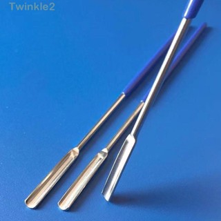 Twinkle ช้อนสเตนเลส ด้ามจับไวนิล สีเงิน ทนทาน สําหรับคนครีมรองพื้น