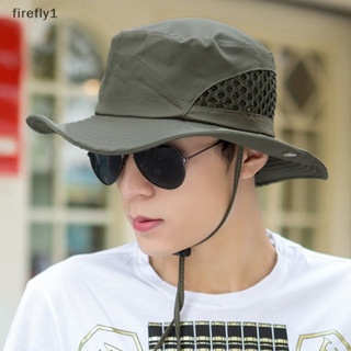 [Firefly] หมวกบังแดด ป้องกันรังสียูวี พับได้ แฟชั่นฤดูร้อน สไตล์ชาวประมง สําหรับผู้ชาย [TH]