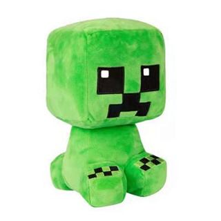 Best-Seller on Douyin My World Pillow Salamander Creeper Doll Plush Doll Childrens Toy Gift Green niju