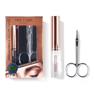 NEE CARA LONG LASTING EYEBROW COAT (N194) : นีคาร่า เจลปัดคิ้ว มาสคาร่าใส ปัดคิ้ว เจลเซ็ตขนคิ้ว x 1 ชิ้น abcmall