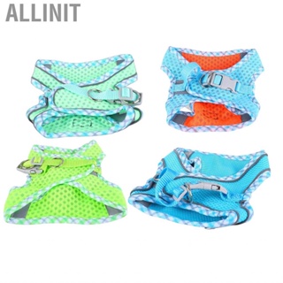 Allinit Dog Walking Vest Leash  Reflective Escape Proof Pet Harness for Outdoor Cats