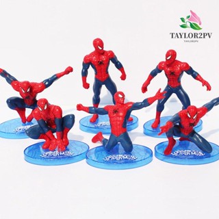 Taylor2pv โมเดลตุ๊กตาฟิกเกอร์ Spiderman Avengers Kawaii ของขวัญ สําหรับเก็บสะสม