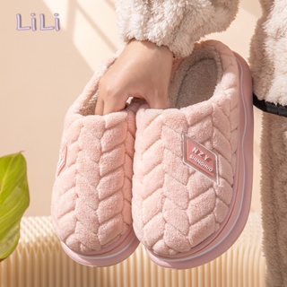 LiLi  องเท้าแตะหญิง รองเท้าแตะ ลำลองสำหรับผู้หญิง พื้นรองเท้าหนามาก 36Z230907