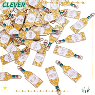 Clever จี้ห้อยขวดเบียร์ โลหะผสมทอง 11*34 มม. สําหรับห้อยพวงกุญแจ