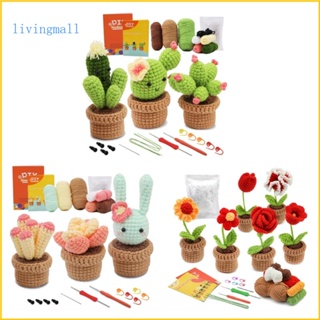 Livi ชุดอุปกรณ์เข็มถักโครเชต์ DIY สําหรับผู้เริ่มต้น