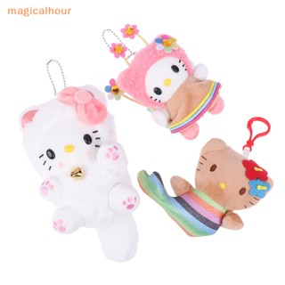 Magicalhour^^ จี้ตุ๊กตาการ์ตูนเฮลโลคิตตี้ สีดํา สไตล์ฮาวาย ของขวัญวันเกิด สําหรับเด็กผู้หญิง