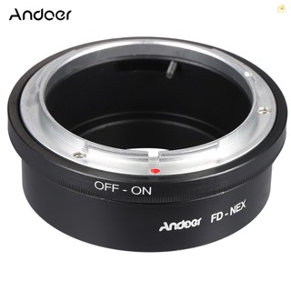 Banana_pie Andoer FD-NEX แหวนอะแดปเตอร์เมาท์เลนส์ สําหรับเลนส์กล้องดิจิทัล Canon FD NEX E Mount