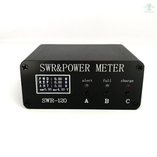 SWR-120 1.8MHz-50MHz 0.5W-120W Standing Wavemeter OLED Digital Display SWR HF Shortwaves Meters Power Watt Meter