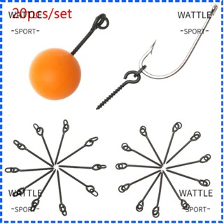 Wattle 20 ชิ้น ตกปลา ต้ม ช็อด สกรู ทนทาน เทอร์มินัล รอก เครื่องมือ ปลาคาร์พ