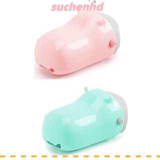 Suchenhd 2 ชิ้น ลายปลาวาฬ, ก๊อกน้ําสีชมพู PP ขยาย, อ่างล้างจาน ก๊อกน้ํา สีฟ้า ฝาครอบพวยกา สําหรับเด็ก