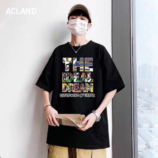 Acland เสื้อยืดผู้ชาย ผู้ชายเสื้อเชิ้ต เสื้อยืด ผ้านุ่ม ใส่สบาย ไม่หด ไม่ต้องรีด 36Z230907