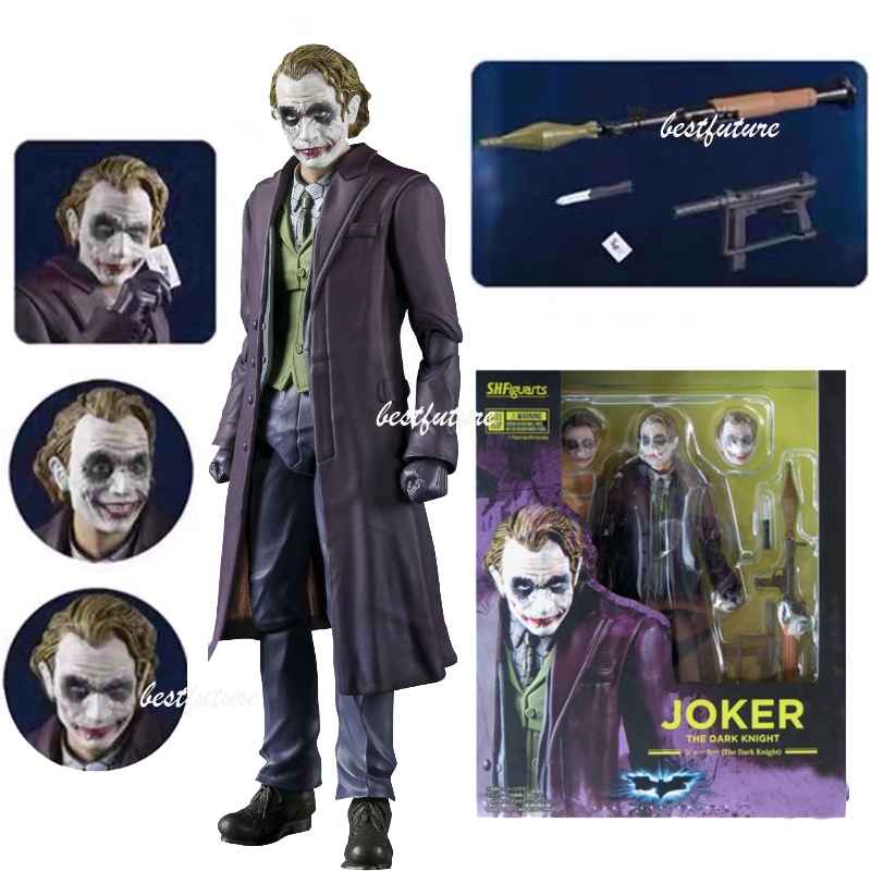 โมเดลฟิกเกอร์ อนิเมะ DC SHF Joker The Dark Knight Sh Figuarts ขนาด 15 ซม.