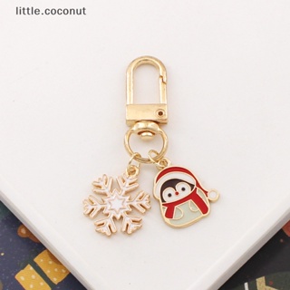 [little.coconut] พวงกุญแจโลหะ จี้การ์ตูนคริสต์มาส กวาง เพนกวิน ของขวัญของที่ระลึก