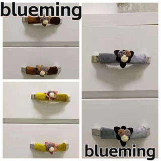 Blueming2 ฝาครอบมือจับประตูตู้เย็น กันฝุ่น กันลื่น กันไฟฟ้าสถิตย์ ลายดอกไม้ ซักได้ สําหรับห้องนั่งเล่น