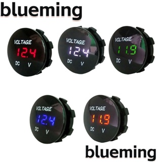 Blueming2 เครื่องวัดโวลต์มิเตอร์รถยนต์ 5-48V จอแสดงผล LED ซ็อกเก็ตแบตเตอรี่ แบบมืออาชีพ