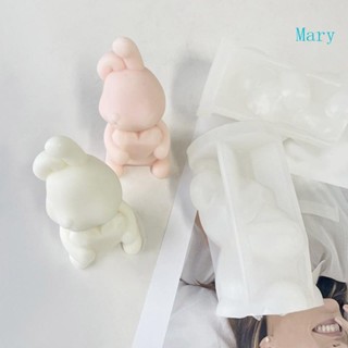 Mary แม่พิมพ์ทําเทียน สบู่ อีพ็อกซี่ เรซิน รูปกระต่าย 3D