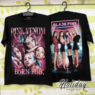 ขายร้อน  BLACKPINK Limited Edition Venom T-Shirt for Men and Women feat. Rose, Lisa, Jisoo, Jennie  เสื้อยืดลำลอง