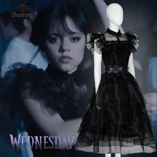 Shanrong ชุดเดรส ผ้าตาข่าย น่ารัก สไตล์โลลิต้า ญี่ปุ่น สําหรับปาร์ตี้
