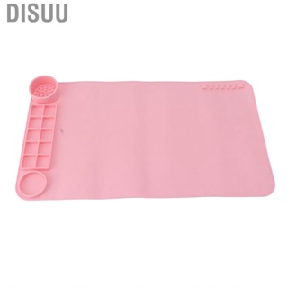 Disuu Silicone Craft Mat Foldable Portable  Colorfast  Slip Pink Paint for Jewelry