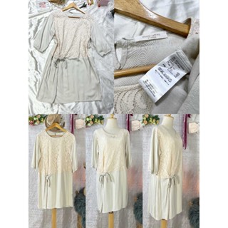 #.... 6194 Chocol raffine ไซส์ F เสื้อยาว หรือ เดรสสั้น ไซส์ F ผ้า เรยอน+cotton สวย อก 38 ยาว 33 สวย เนื้อผ้าดีมากๆ