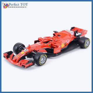 Pst Bburago 1:43 2018 Ferrari Team SF71H #5 #7 F1 โมเดลรถแข่ง ยานพาหนะหล่อคงที่ ของเล่นสําหรับเด็ก