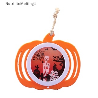 [NutriliteMelting1] โคมไฟฟักทอง Led เรืองแสงในที่มืด รูปหัวกะโหลกฟักทอง สําหรับแขวนตกแต่งบ้าน ปาร์ตี้ฮาโลวีน