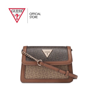 GUESS กระเป๋าสะพายผู้หญิง รุ่น SG905378 CHAI MINI CROSSBODY FLAP สีน้ำตาล