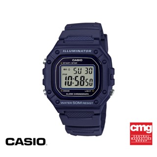 CASIO นาฬิกาข้อมือ CASIO รุ่น W-218H-2AVDF วัสดุเรซิ่น สีน้ำเงิน