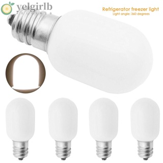 Yelgirlb หลอดไฟตู้เย็น LED 100-220V E12 6700K T20C 2W ขนาดเล็ก