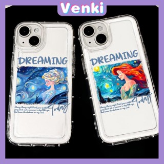 VENKI - เข้ากันได้สำหรับ เคสไอโฟน เคสไอโฟน11 เคส iphone 11TPU ถุงลมนิรภัยเคสโทรศัพท์กันกระแทกป้องกันกล้องผมสีแดงเจ้าหญิงใช้งานร่วมกับ iPhone 15 14 13 PRO MAX iPhone 12 PRO MAX XR XS 7 8 PLUS