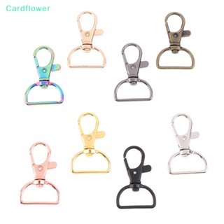 &lt;Cardflower&gt; ตะขอก้ามปู โลหะ 20 มม. อุปกรณ์เสริม สําหรับเย็บพวงกุญแจ DIY 10 ชิ้น