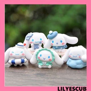 Lilyescub โมเดลฟิกเกอร์ PVC รูปการ์ตูน Cinnamoroll Cinnamoroll ของเล่นสําหรับเด็ก