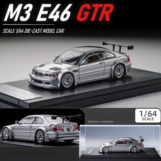 รถของเล่น DC 1/64 BMW M3 E46 GTR Diecast ของขวัญวันเกิด สําหรับเด็กผู้ชาย