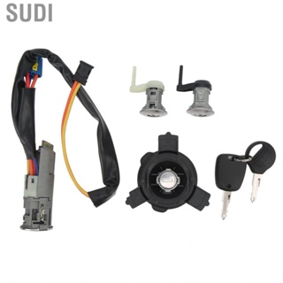 Sudi Vehicle Lock Cylinder Kit  High Hardness Ignition Switch Key 4162EW Sensitive Control for Auto