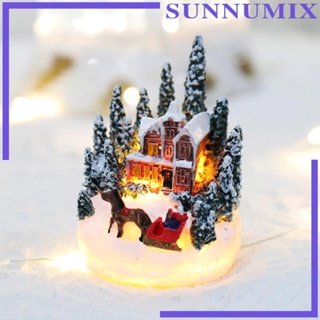 [Sunnimix] รูปปั้นหิมะคริสต์มาส ขนาดเล็ก สําหรับตกแต่งบ้าน และสวน