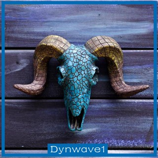 [Dynwave1] ประติมากรรมเรซิ่น รูปหัวกะโหลก 3D สําหรับแขวนตกแต่งผนังบ้านฟาร์ม