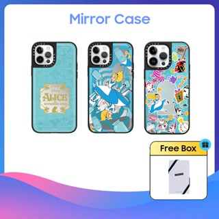 Casetify เคสโทรศัพท์มือถือแบบกระจกแข็ง ลาย Alice in Wonderland สําหรับ iPhone 11 12 13 14 15 Plus Pro Max